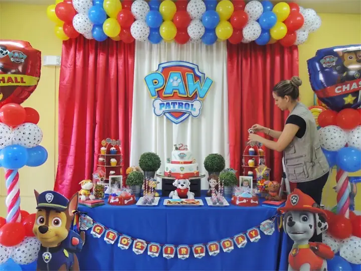 Decoración de cumpleaños temática