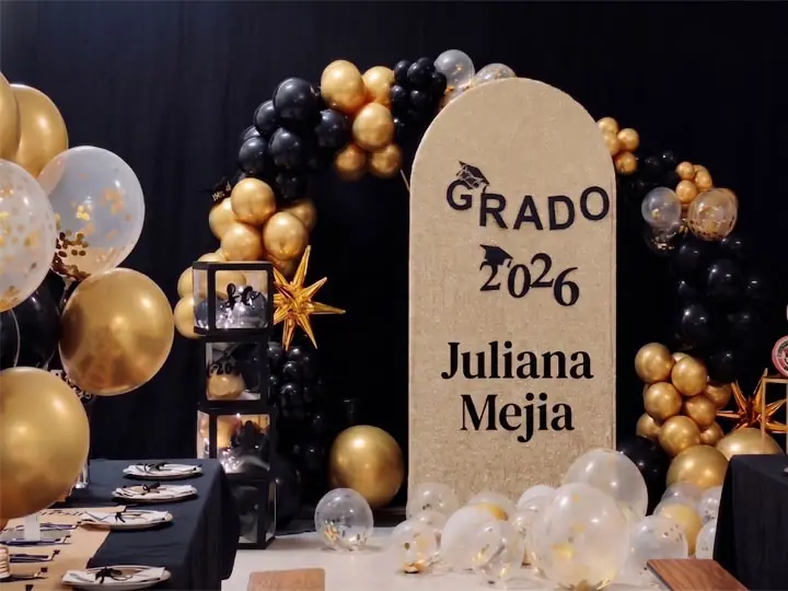 Decoración para graduaciones en casa