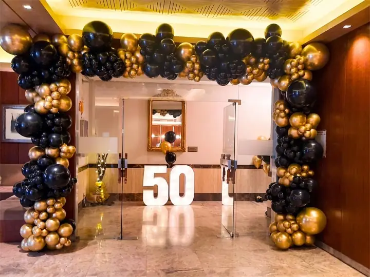 Decoración de cumpleaños número 50