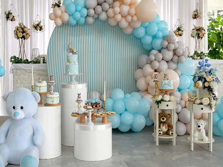 Decoración de cumpleaños temática osos