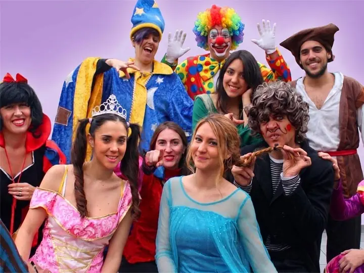 Recreación para fiestas infantiles con personajes